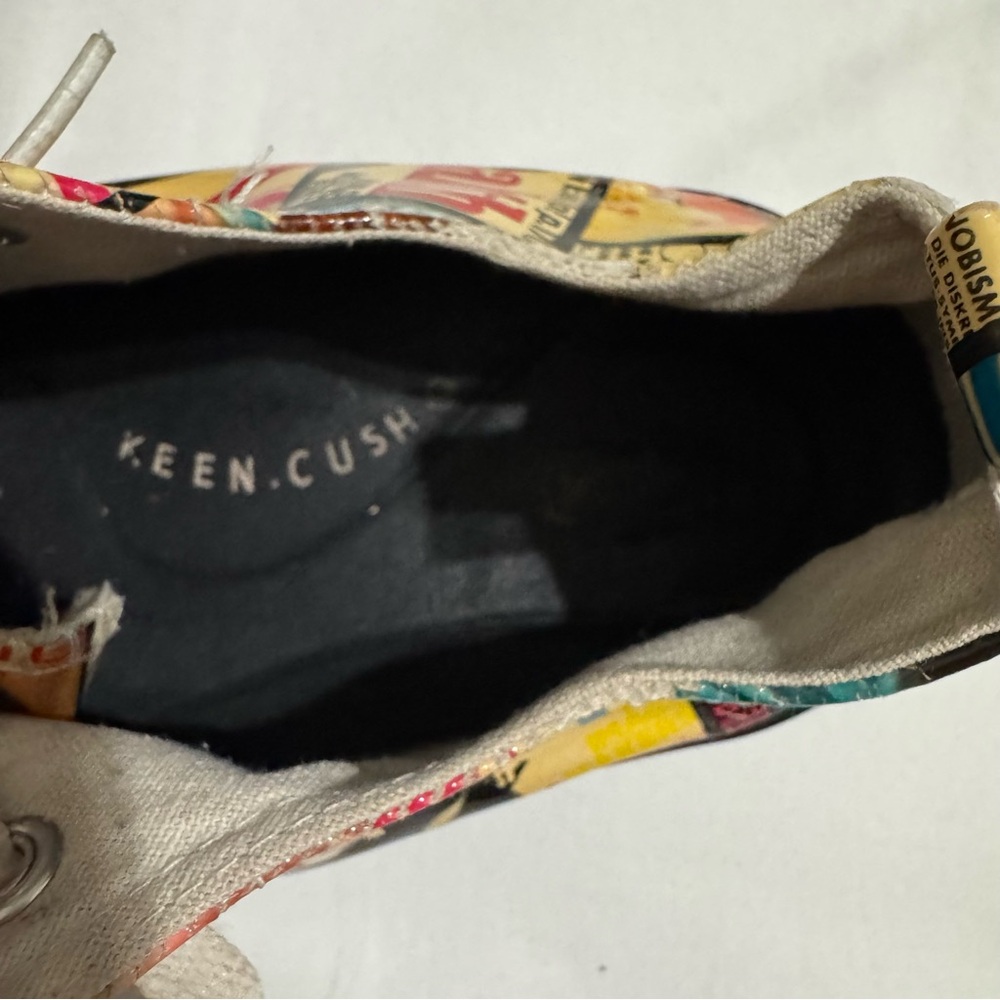 Custom Converse Chuck Taylor Low Top Magazine Collage Art Sneakers Keen Cush - Picture 5 of 8